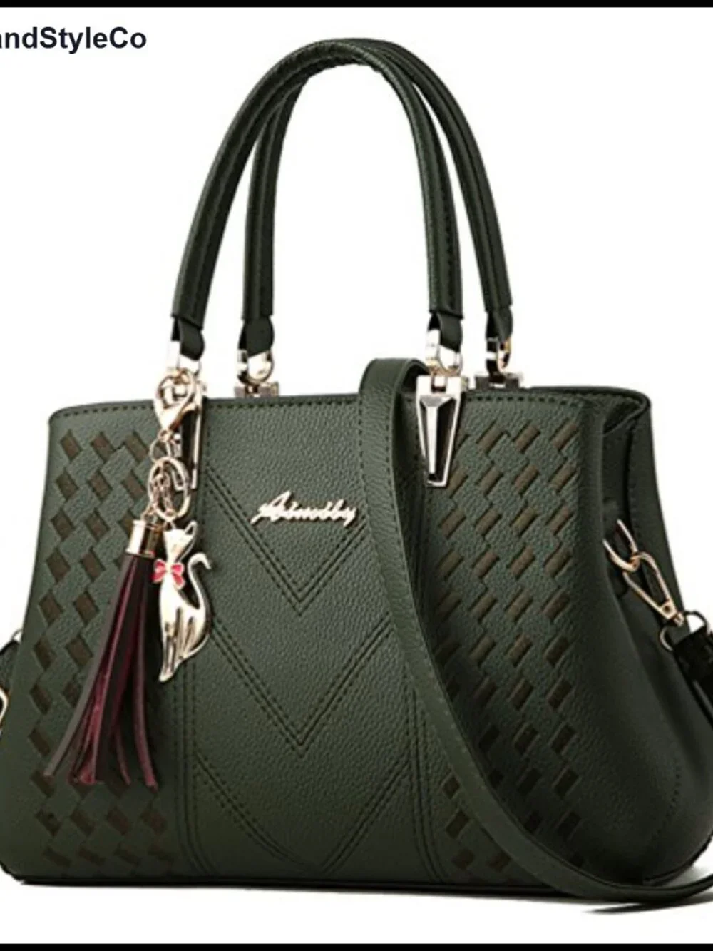 PU Leather Satchel Tote Bag Crossbody Shoulder Purse Women